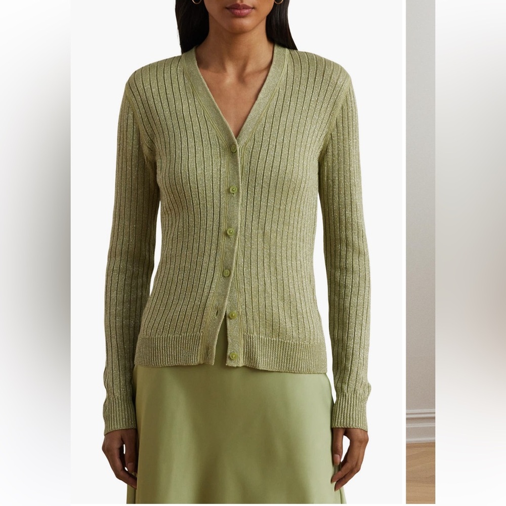 Ralph Lauren Women's Green Cardigan Set